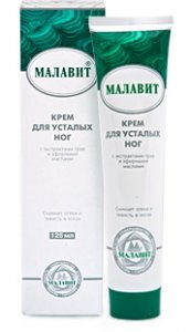 Крем для усталых ног "Малавит", 125 мл. ― Алтайский мёд - разнотравие