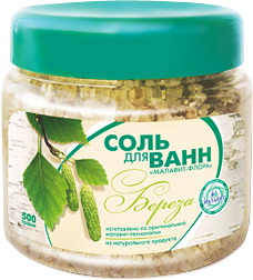 Соль для ванн "Береза", 500г. ― Алтайский мёд - разнотравие